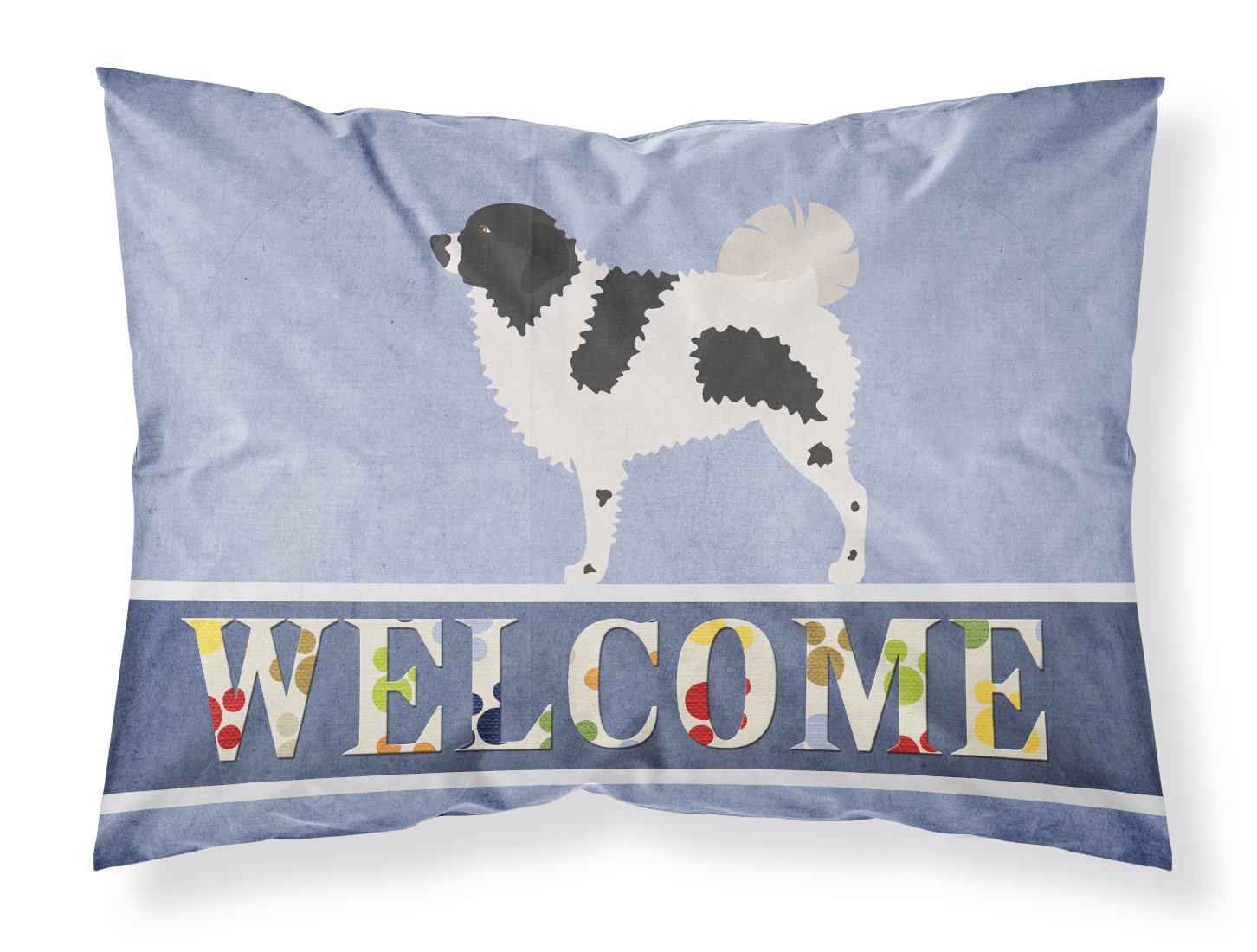 Caroline's Treasures Wetterhoun Frisian Water Dog Pillowcase, Standard, Welcome — image 1