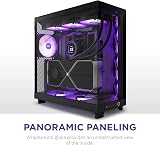 NZXT H6 Flow RGB Compact Dual-Chamber Mid-Tower Case with 3 RGB Fans view 2