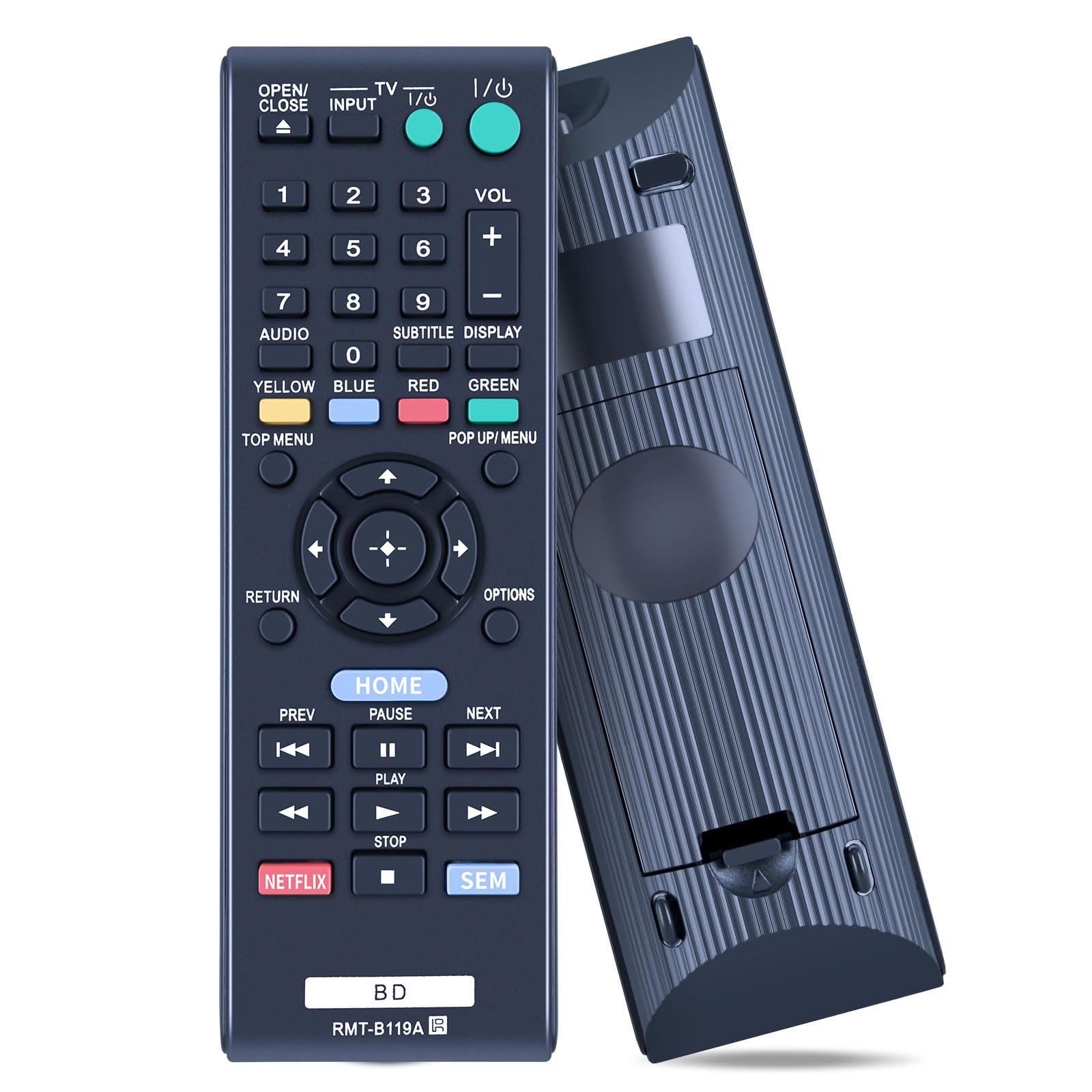 RMT-B119A Replacement Remote Control for Sony BD, Compatible With BDP-S1100 BDP-S3100 BDP-S390