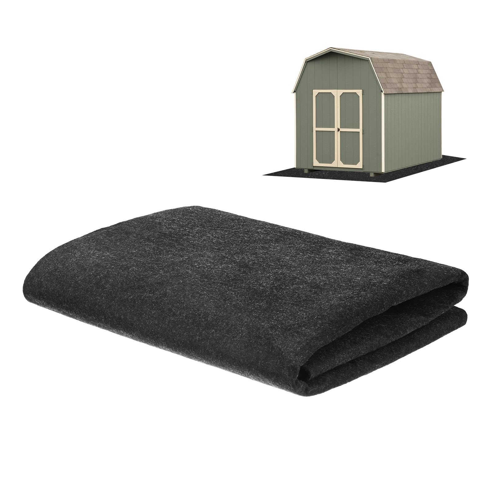 Photo 1 of M METERXITY Outdoor Storage Shed Mat, 3x3 FT Waterproof Small Shed Flooring Mat for Patio Furniture Floor Protecting from Wear/Liquid/Dust/Oil, Non-Slip Carport Pad [Grey]