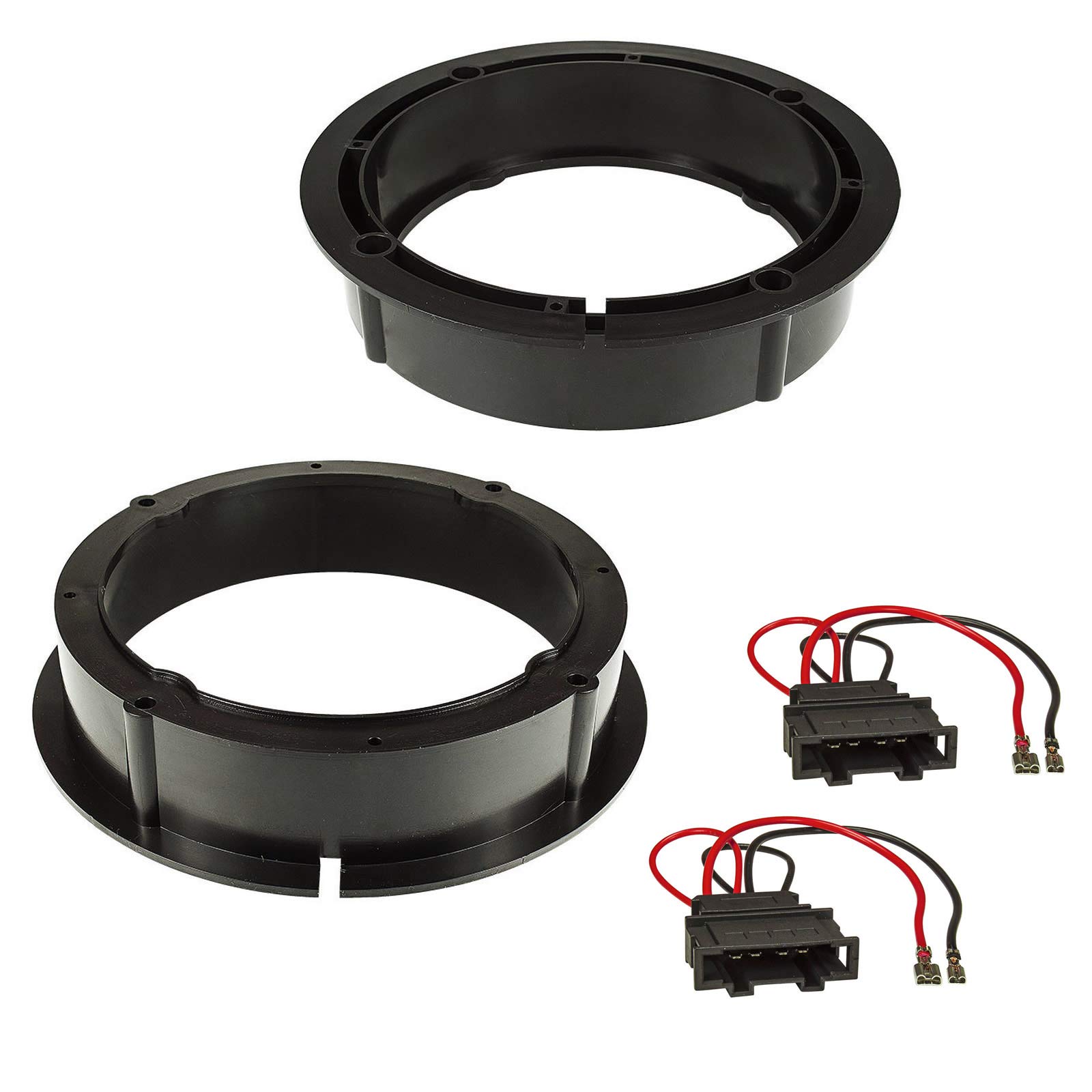 Sound-way 6.5" 165 mm Car Stereo Speakers Rings Adapters compatible with Skoda Volkswagen Seat
