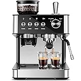 Kismile Espresso Machines with Grinder,20 Bar