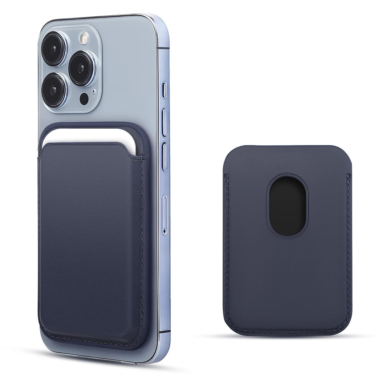 WALLFID Magsafe Wallet Leather Compatible with iPhone 17/16/15/14/13/12 Pro/Max/Plus/Mini/,RFID Card Holder with Mag-Safe Magnet (Baltic Blue) — image 1