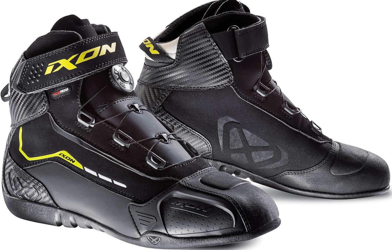 Chaussures Moto Ixon NC Mixte - Cuir/Synthétique - Étanches - Renforts Sélecteur