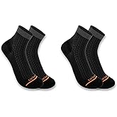 Carhartt Men's SQ8012M Lightweight Durable Quarter Sock 2-Pack