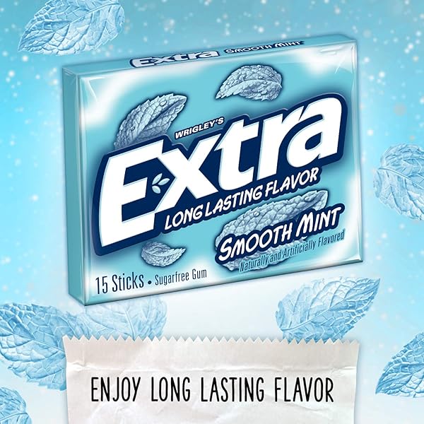 EXTRA SMOOTH MINT SUGARFREE GUM, SINGLE PACK
