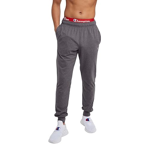Champion Mens Joggers, Everyday Cotton, Lightweight Lounge Knit