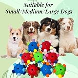 CIIVURR Snuffle Ball for Dogs Interactive Puzzle Feeder Red Rainbow view 6