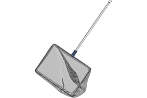 Pawfly Aquarium Fish Net with Extendable 9-24 Inch Long Handle for Betta Fish Tank Small Koi Pond and Pool