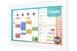 Cozyla Digital Calendar+ 2: 15.6'' Wall Planner Touch Screen Chore Chart Customize Dashboard Smart Electronic Calendar for Fa