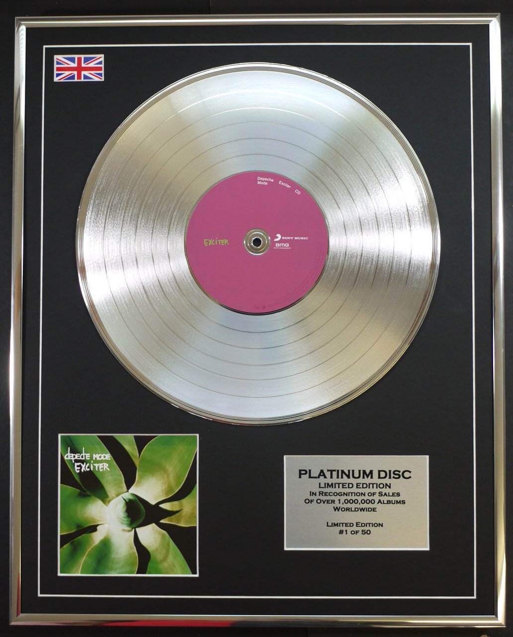 DEPECHE MODE/LTD EDITION CD PLATINUM DISC/EXCITER