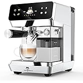 MAttinata Cappuccino Machine Dual Boiler, Espresso Machines Dual Boiler 20Bar with Touchscreen, Automatic Milk Frother Compac