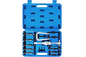 Punmew Blind Bearing Puller Kit 16pcs Slide Hammer Pilot Insert Inner Internal Bearing Removal Tool Blind Hole Collet Seal and Race Puller Extractor Kit