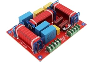 DriSentri 3 Way Crossover, 400W Adjustable 4-8 Ohm 3 Way One High & Two Low Frequency Divider, HiFi Speaker Crossover