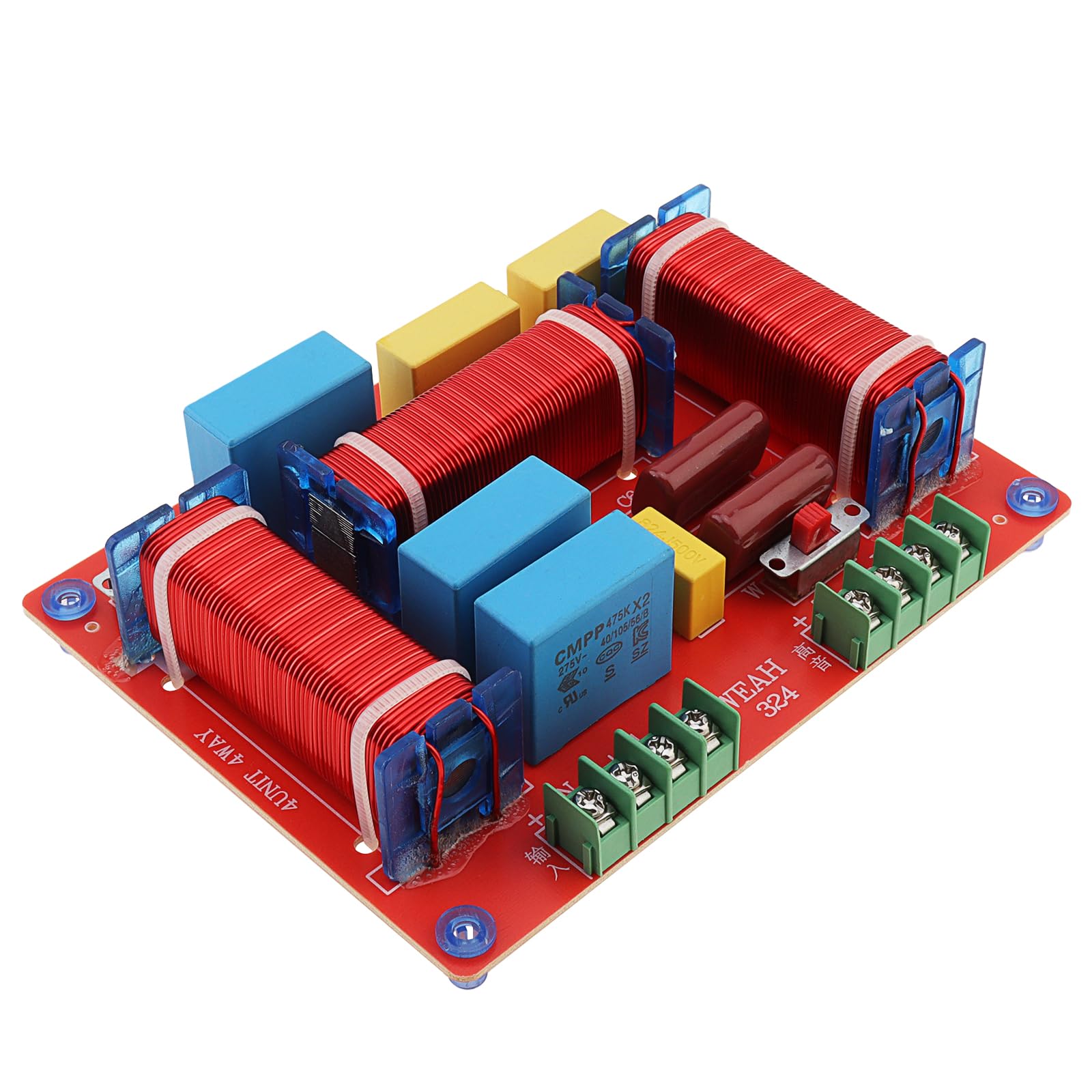 Photo 1 of DriSentri 3 Way Crossover, 400W Adjustable 4-8 Ohm 3 Way One High & Two Low Frequency Divider, HiFi Speaker Crossover