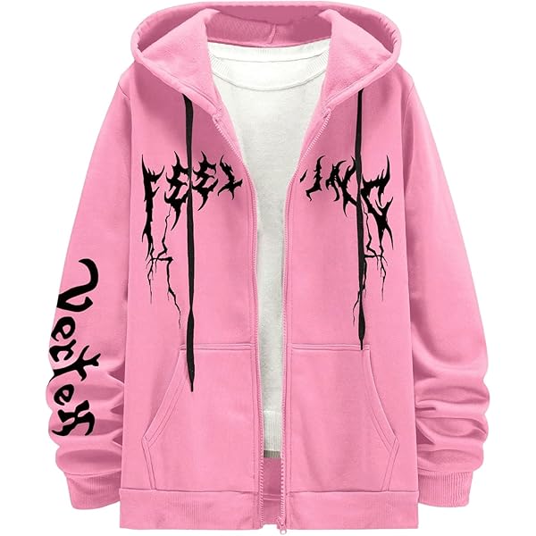 Amazon.com: Sunwittafy Womens Full Zip Up Hoodie Y2k Spider