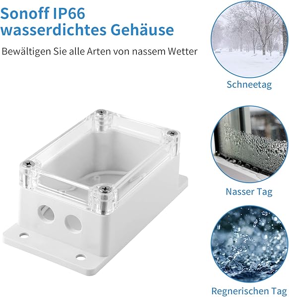 Kesilian Impermeable concreto la renovacin de Cubierta de plstico para Sonoff BsicoRFDualPow Th16 G1 Smart Home