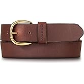 Eddie Bauer Women's Casual Leather Belts with Durable Metal Buckle
