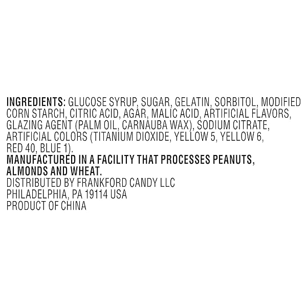 KRABBY PATTIES GUMMY CANDY, HOLIDAY CANDY CANE TUBE (3 PACK)