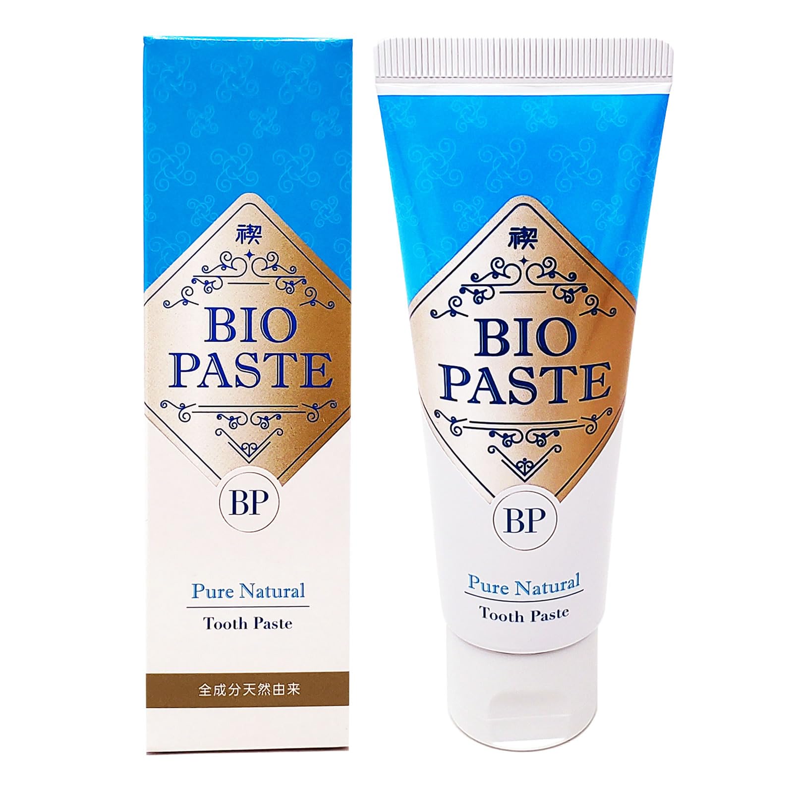 バイオペースト 60g 歯磨き粉 フッ素なし 無添加 オーガニック 口臭ケア 研磨剤不使用 飲み込める 全成分天然由来の歯磨きジェル商品画像