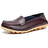 VenusCelia Women's Natural 2 Comfort Walking Flat Loafer