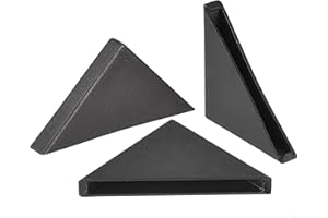 MECCANIXITY PP Corner Protector Triangle 35x5mm for Ceramic, Glass, Metal Sheets Black Pack of 20