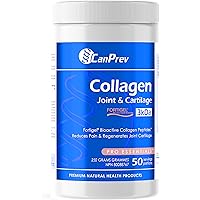 CanPrev Collagen Joint & Cartilage - 250g Powder - 50 Servings - Hydrolyzed Protein Peptides Types I & III for Joint, Bone, S