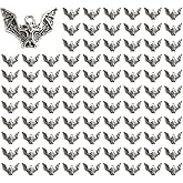 Opexicos 100Pcs Antique Silver Bat Charm DIY Making Accessories 23 x 17 mm