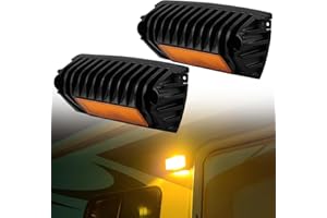 Chelhead 800lm Led RV Porch Light Exterior Utility Light 12V Amber Replacement Lighting Led Scene Lights Compatible with RVs, Traliers, Campers, Roof Rack, Trucks