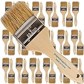 Pro Grade 2" Chip Brushes, Disposable Paint Brushes, for Paint, 36 Pack | Natural bristle, wood handle | Contractor Pack | For Stain, Glue &amp; Epoxy | Cabinets, Furniture, Fences
