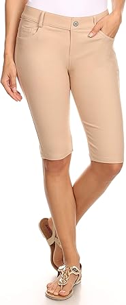 plus size jegging bermuda shorts