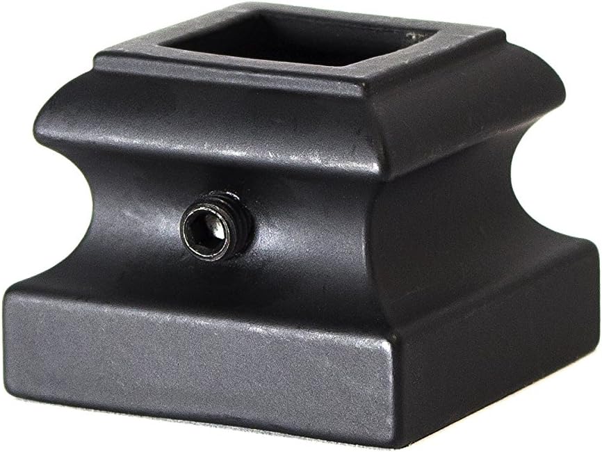 Iron Baluster Shoes Flat Shoe with Screw for Use with 1/2" Square