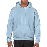Gildan Men's Heavy Blend Drawcord Hooded Sweatshirt, Safety Pink