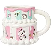 Silver Buffalo Disney The Aristocats Marie Cake Ceramic 3D Sculpted Mug, 22 Ounces
