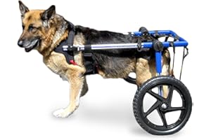 Walkin' Wheels Dog Wheelchair - for Large Dogs 70-180 Pounds - Veterinarian Approved - Dog Wheelchair for Back Legs