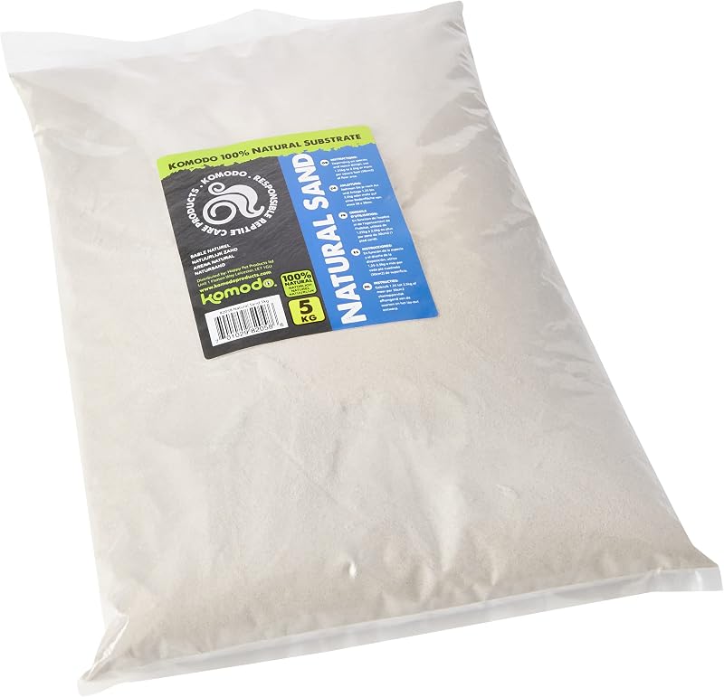 Komodo Natural Sand Reptile Substrate Sand for Burrowing and Nesting