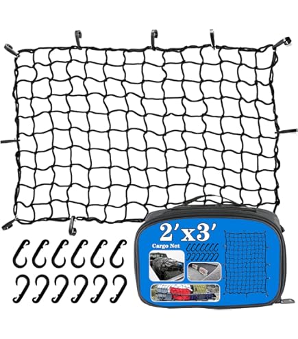 Roof Rack 22x38 Elastic Bungee Cargo Net Stretch To 44x76 For Trailer Truck - Foto 6