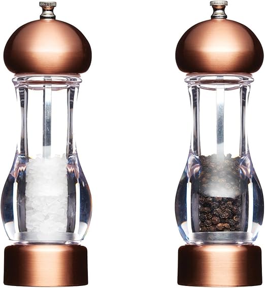 Master Class Copper Effect Salt and Pepper Mill Bundle, 19 cm Amazon.co.uk Kitchen & Home