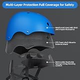 KORIMEFA Kids Helmet 51-58cm Adjustable Bright Neon Pastel Safety view 7