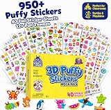 Purple Ladybug 3D Puffy Stickers Kids 40 Sheets 950+ Assorted view 2
