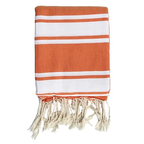 Extra große Stranddecke (180 x 240 cm) - Orange - Hamam