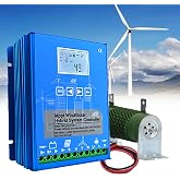 15000W Wind Solar Hybrid Charge Controller, 12V/24V Auto | MPPT Boost Charge Regulator, LCD Display, Dump Load,for Lead Acid/Gel/Ternary/LiFe PO4