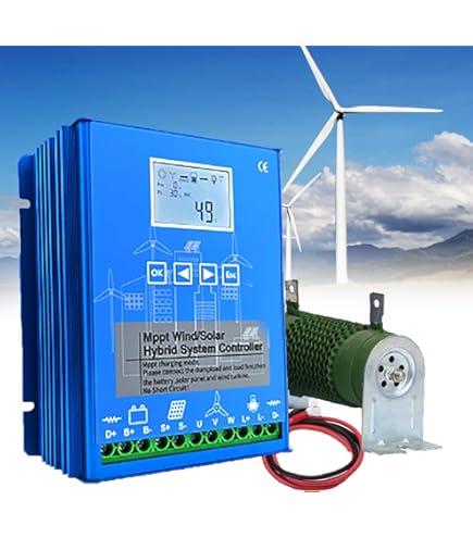 Amazon.com : 100W Wind Turbine Generator Kit: 100 Watts 12 Volts Mini Wind  Turbine + Wind Charge Controller, 12 Volts Battery Charger for Home Cabin  RV Boat Camping Car : Patio, Lawn & Garden