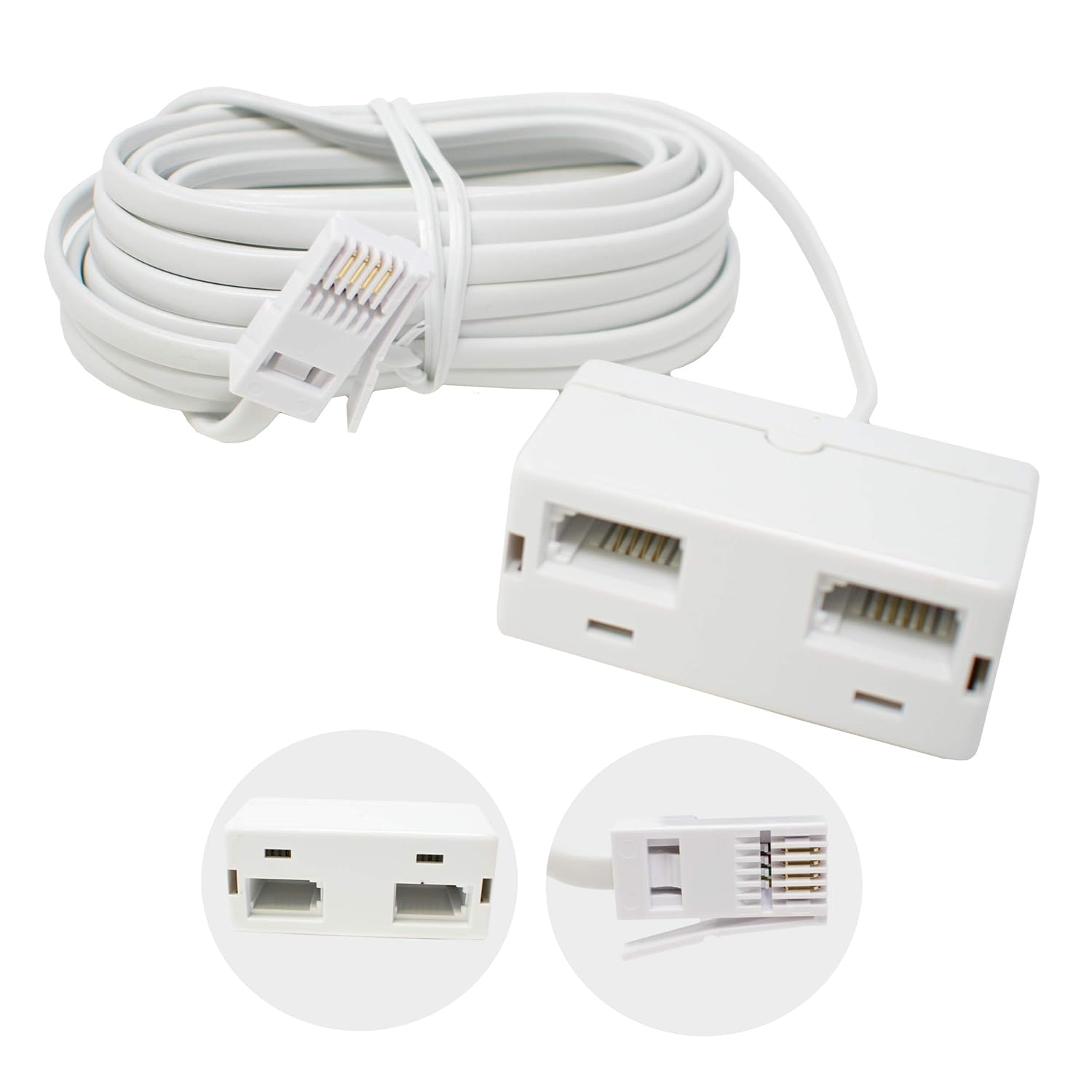 ICHOOSE LIMITED 5M BT Telephone Splitter Plug Extension Cable/Male