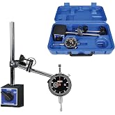 Fowler 52-520-199-0, Magnetic Base and Black Dial Indicator Set