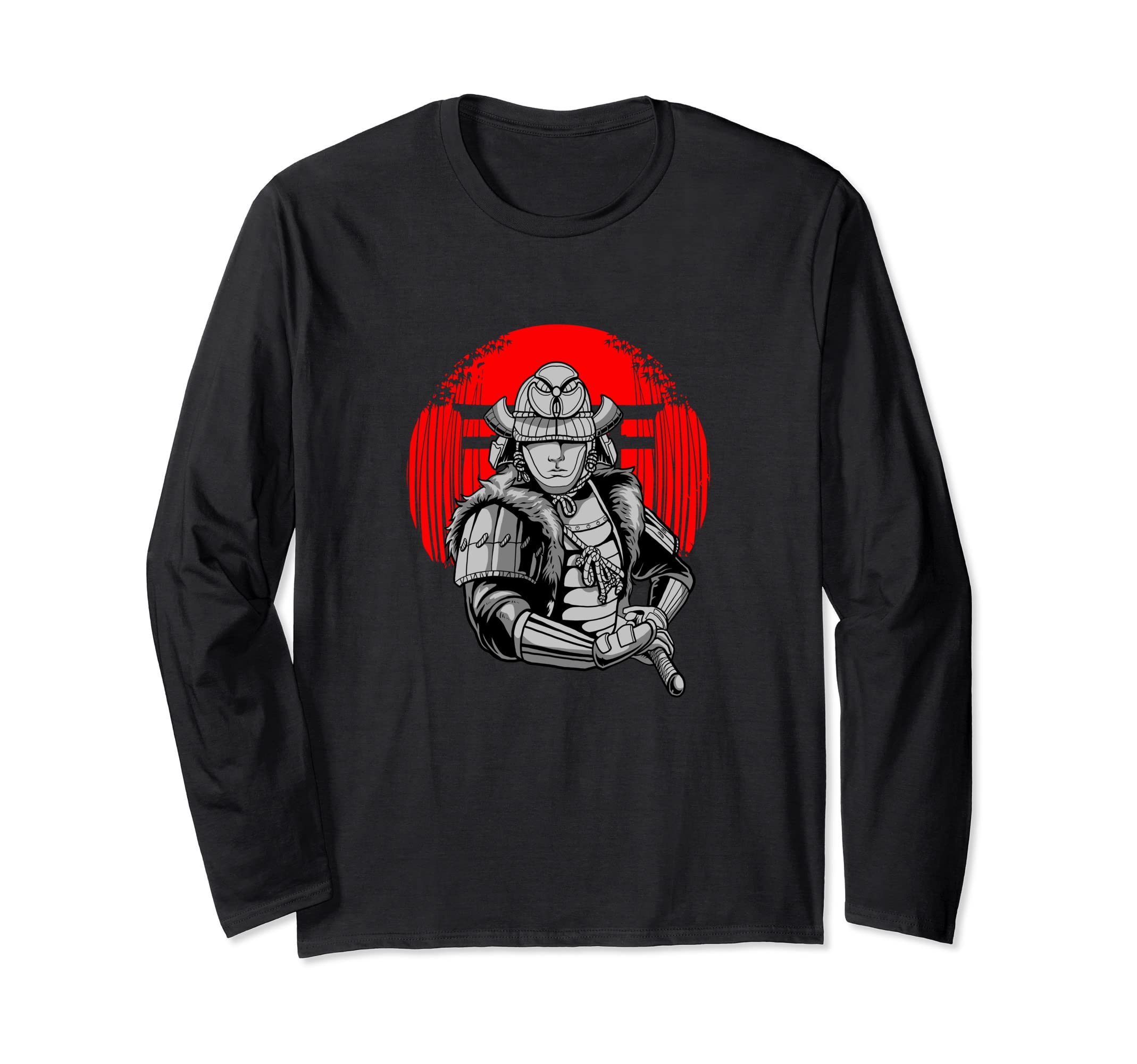 Samurai Warrior - Sword Art Japanese Fighter Katana Long Sleeve T-Shirt