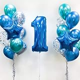 Jonami Balloon 6th Birthday Blue XXL 40” Foil Balloon Flys with Helium view 5