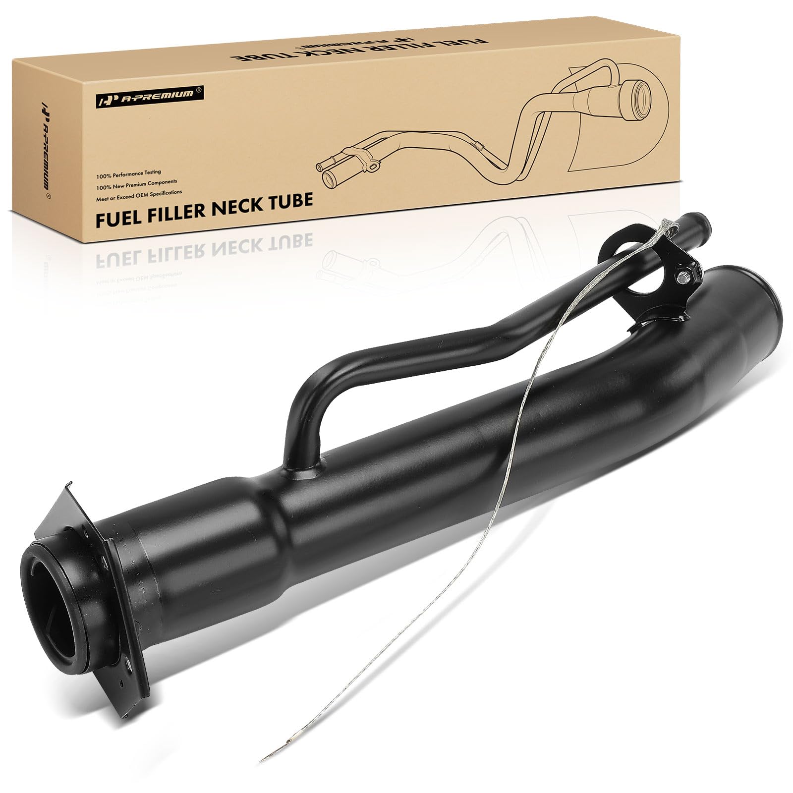 Photo 1 of A-Premium Fuel Tank Filler Neck Pipe Hose Compatible with Chevrolet S10 & GMC Sonoma 1996-2000, 2.2L 4.3L, Gas, Fleetside, Replace# 15716174, 15720135