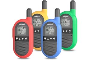 Talkpod F40 Family Walkie Talkies for Kids Adults, 4Pack Christmas Toy Birthday Gift, Rechargeable Two Way Radios 22CH FRS Wa