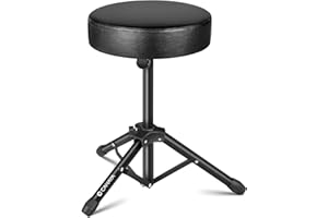 CAHAYA Drum Throne Seat - Folding Padded Drum Stool Drum Chair with Anti-Slip Feet for Kids and Adult, Load Capacity 370Ibs C